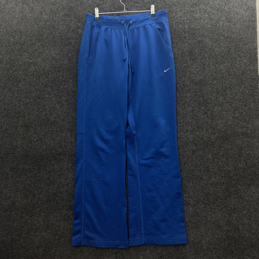 Nike Sphere Dry Tracksuit Set Blue Y2K Vintage Zip Hoodie Wide Leg Pants Womens
